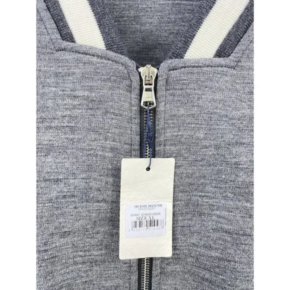 Eidos Napoli Trim Fit Heathered Wool Baseball Jacket (Slim Fit) NWT $595 (A4) - Picture 9 of 12